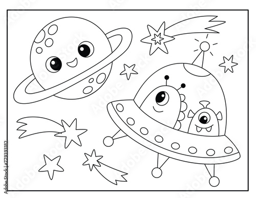 Space Coloring Pages for Kids