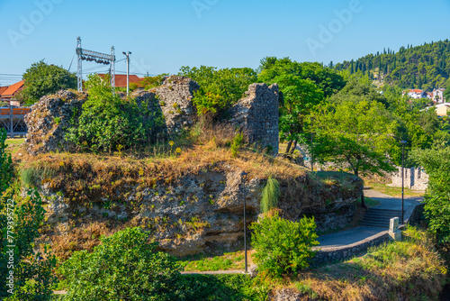 Nemanjin grad fortress in Podgorica, Montenegro photo