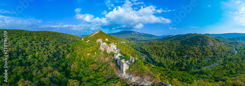 View of the Ujarma fortress in Georgia photo