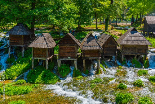 Mlincici water mills near Bosnia town Jajce  Bosnia and Herzegovina