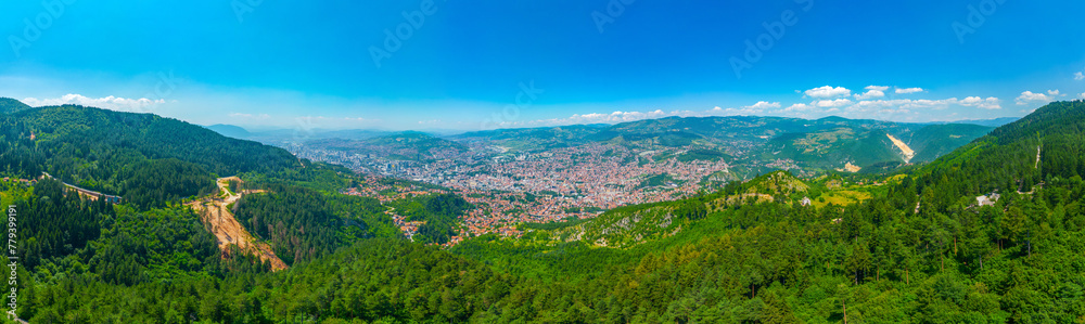 Panorama of Bosnian capital Sarajevo