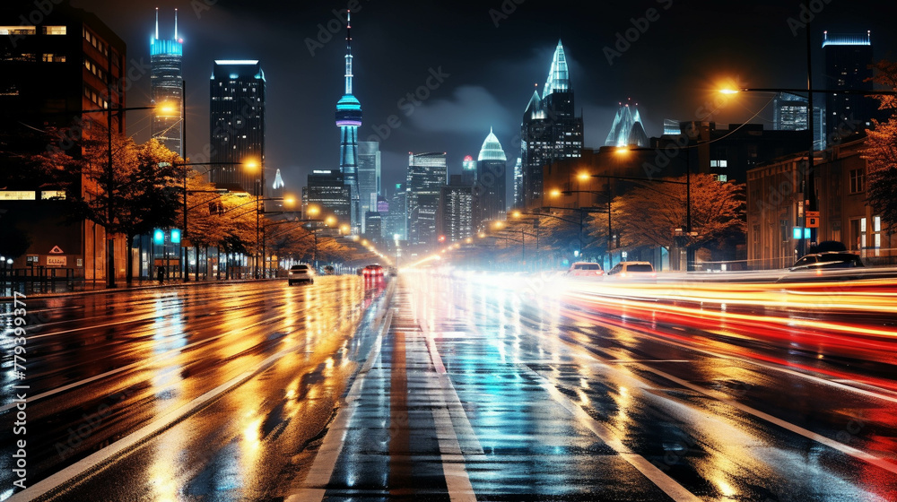 traffic at night high definition(hd) photographic creative image traffic at night high definition(hd) photographic creative image