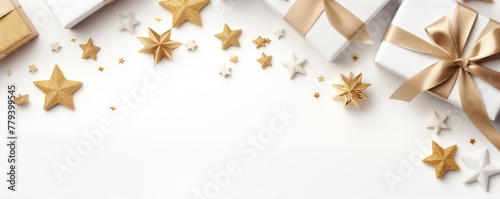Christmas presents decoration with free space for your text
