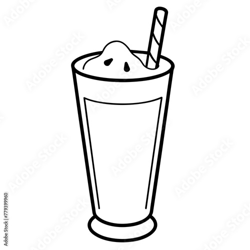 Glass of cola vector