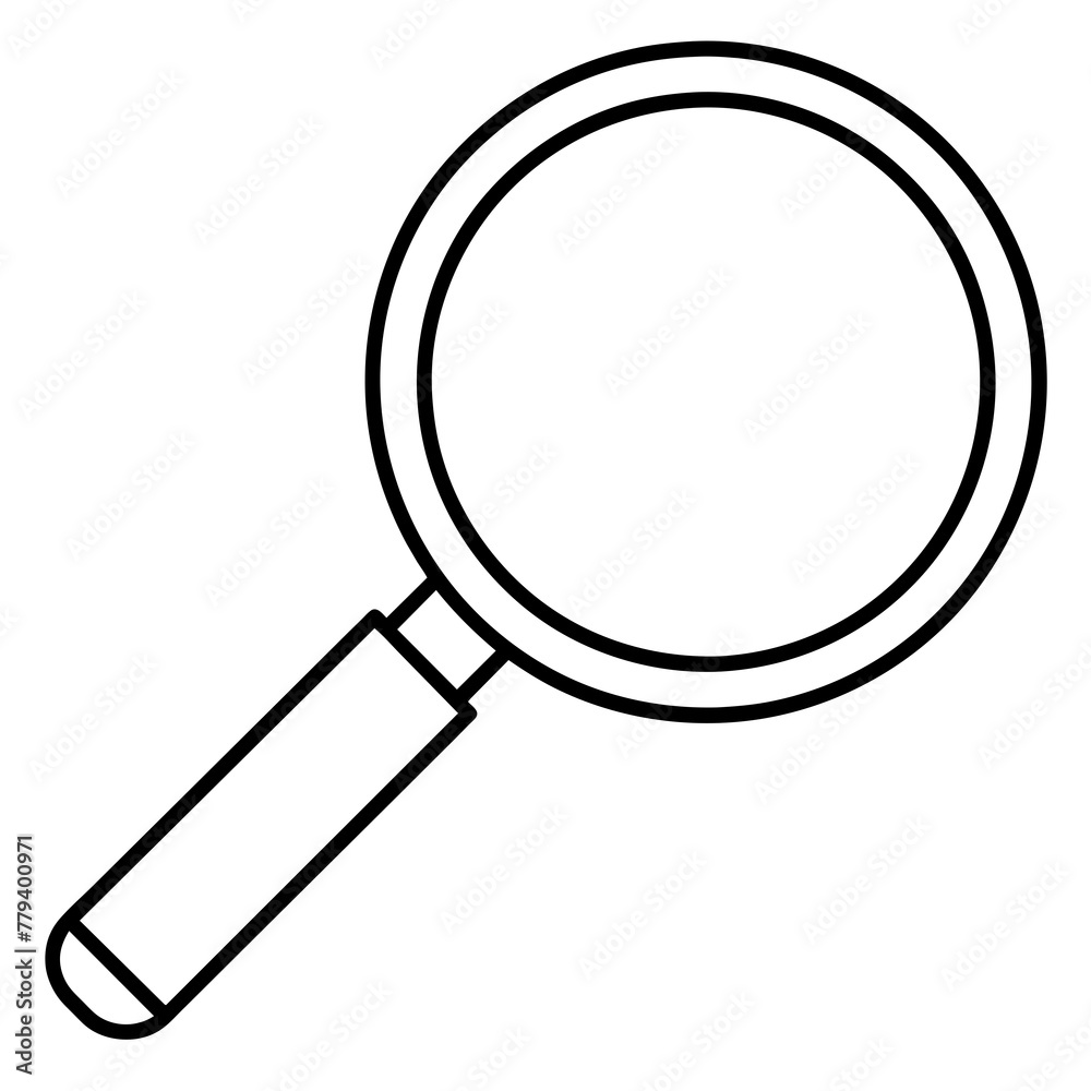 simple magnifying glass icon simple magnifying glass icon