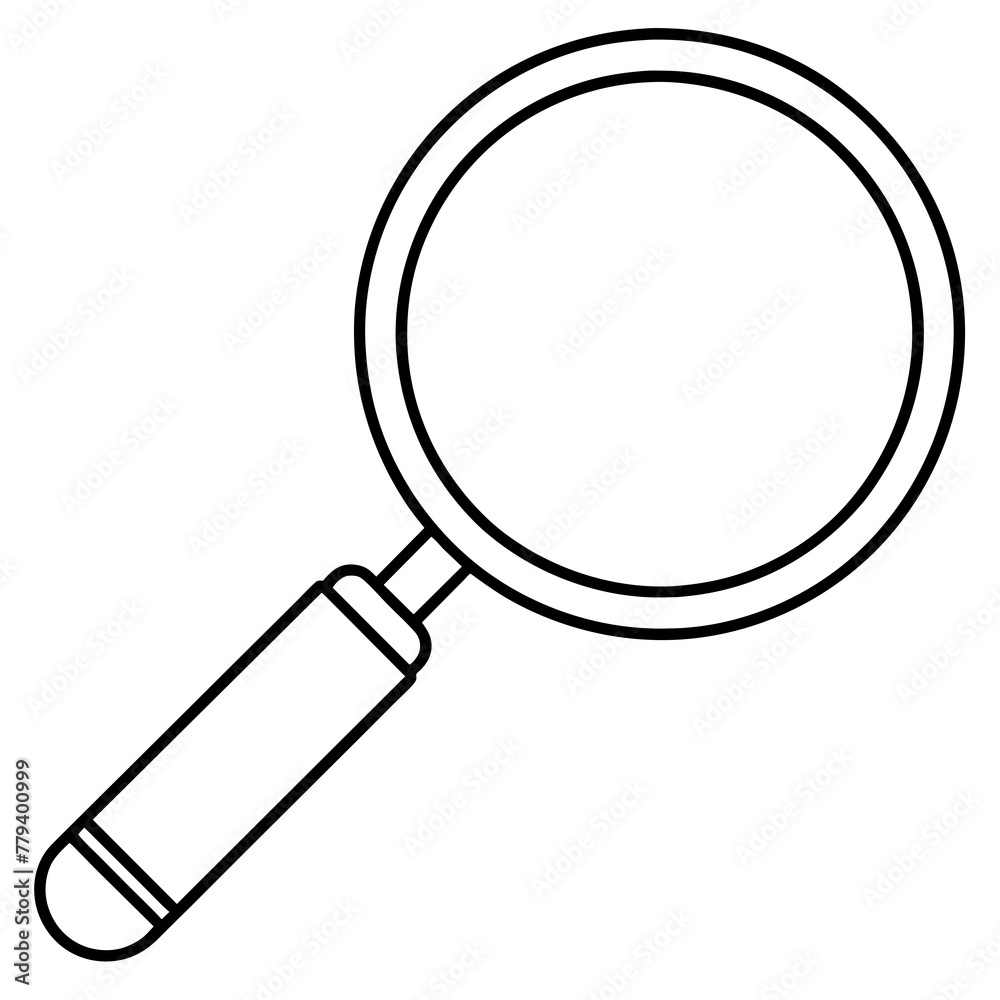 Magnifying glass vector Magnifying glass vector