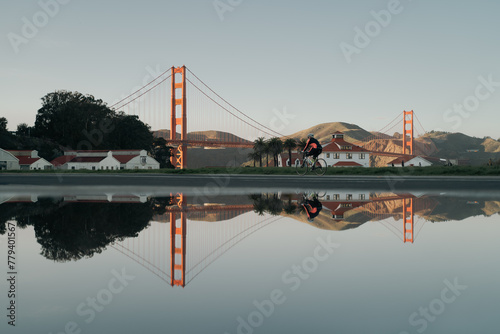 waves and beach at red golden gate bridge recreation area. for sport activities 