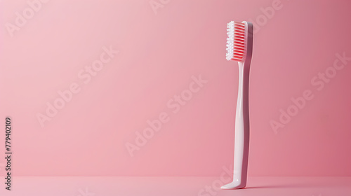 Toothbrushes minimal background   fro daily enhances health