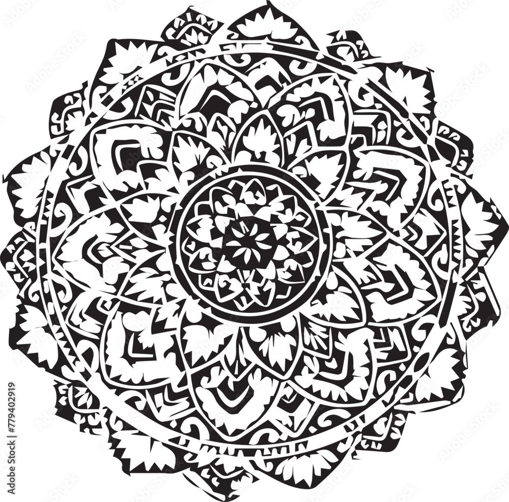Beautiful mandala art, vector mandala design
