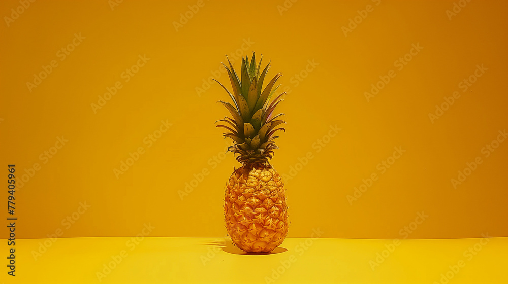 Pineapple against a minimalist background, highlighting intricate patterns and vibrant flesh with expert lighting.
Pineapple against a minimalist background, highlighting intricate patterns and vibrant flesh with expert lighting.