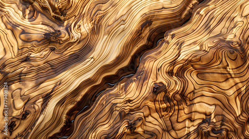 Enriched with smoked finishing, luxurious olive wood texture background portrayal
