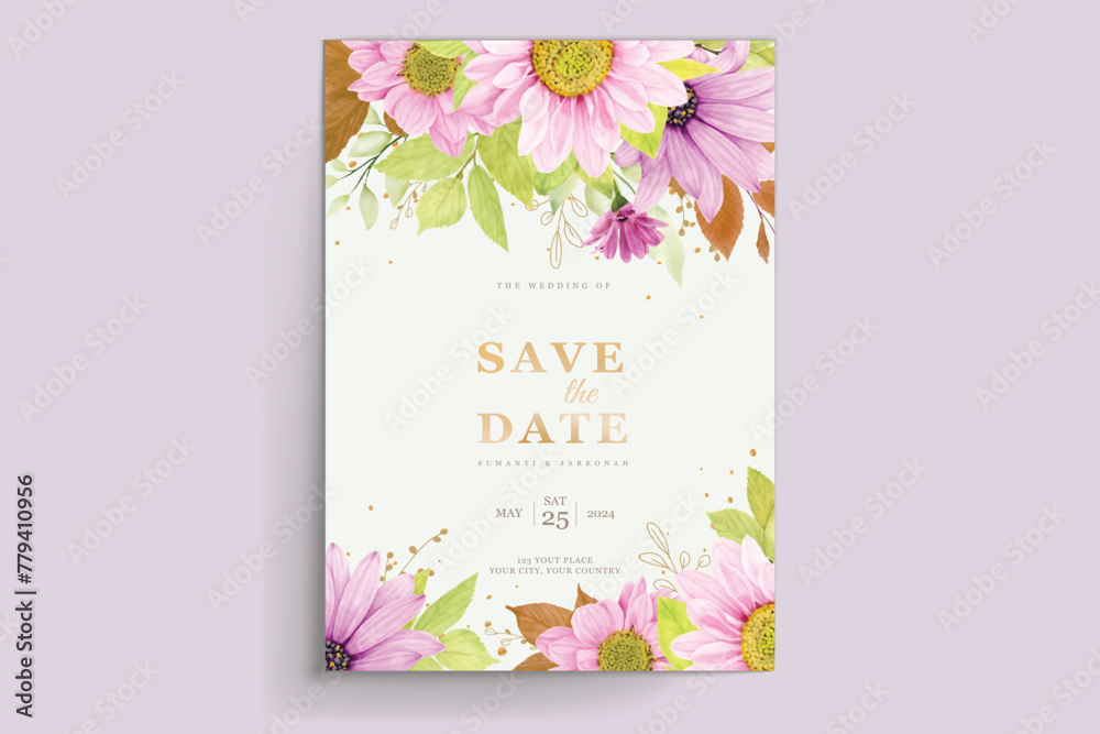 A set of floral brochures for the wedding of the week A set of floral brochures for the wedding of the week