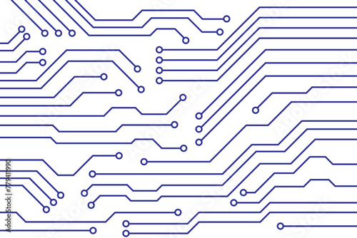 Abstract Creative Modern futuristic circuit board background. High computer technology blue color background.