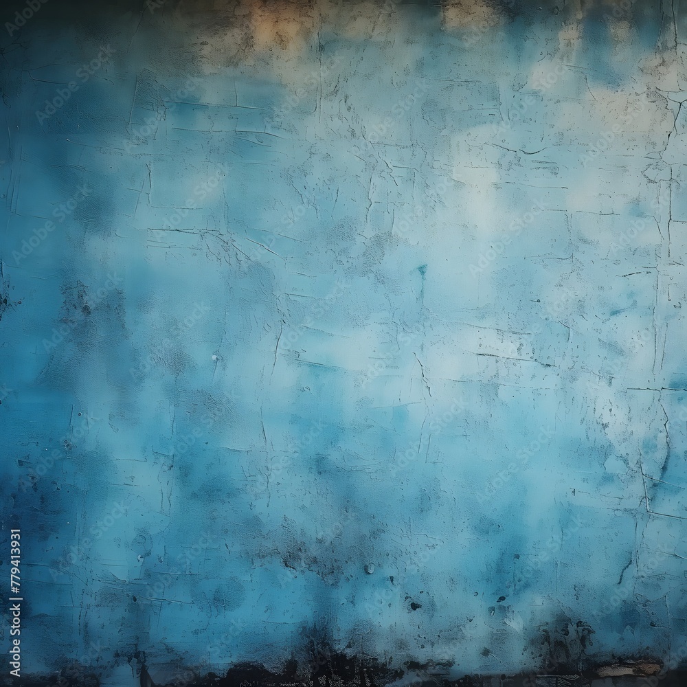 Obraz premium Vintage grunge blue background texture