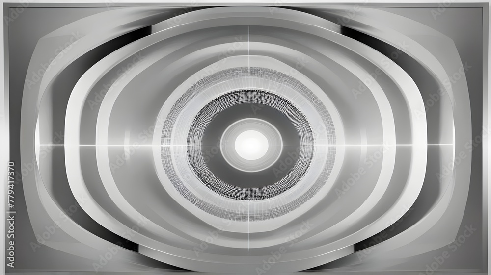 Illustration Black and White abstract background with circles , minimalist abstract background for wallpaper, vector art, series of concentric circles gradually fading towards centre Illustration Black and White abstract background with circles , minimalist abstract background for wallpaper, vector art, series of concentric circles gradually fading towards centre