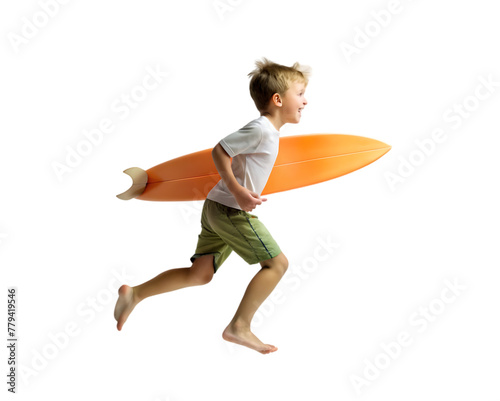 male walking along beach with surfboard and smiling © Rehman