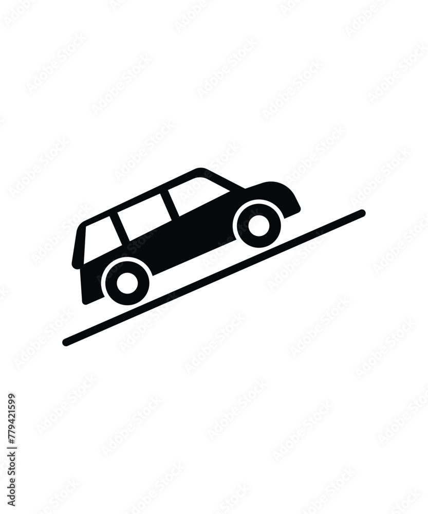 car climbing icon, vector best flat icon.