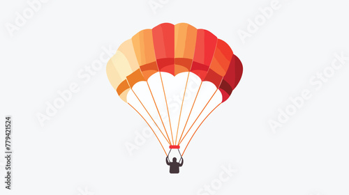Parachute Vector Icon flat vector isolated on white background