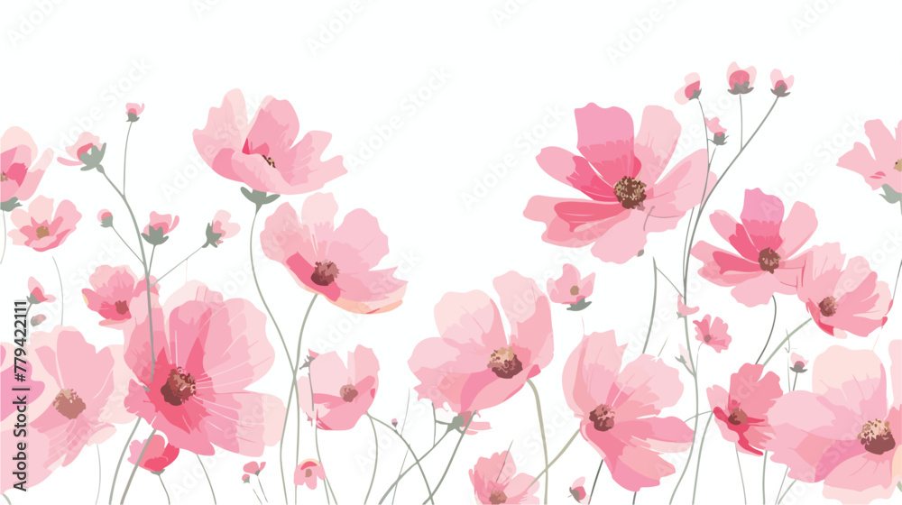 Pink Cute Nature Floral Flower Minimalist Girly background