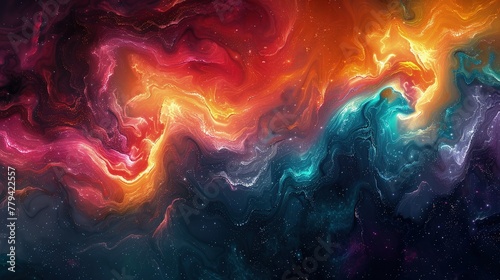 Seamless colorful liquid Abstract Background