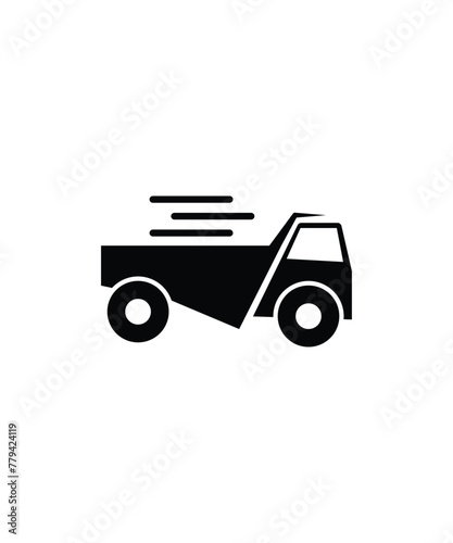 truck icon, vector best flat icon.