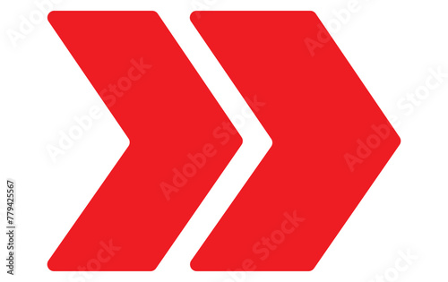 double arrow icon. Element of simple icon for websites, web design, mobile app, info graphics. Signs and symbols collection icon for design and development