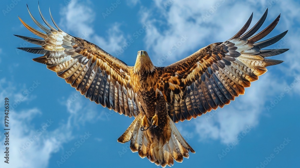 Fototapeta premium Eagles in Mid-flight, Displaying their Magnificent Agility
