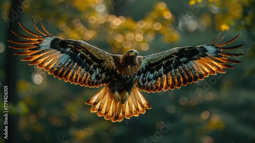 Eagles in Mid-flight, Displaying their Magnificent Agility