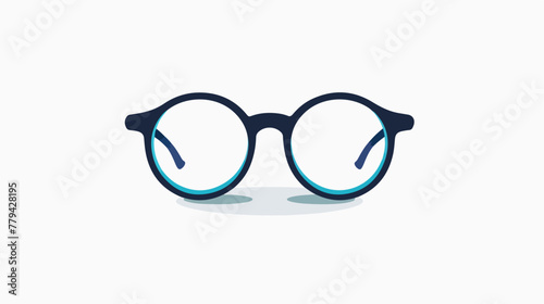 Illustration Of Eyeglasses Flat Icon Design Vector Tem