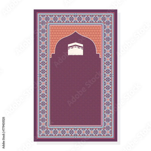 islamic muslim carpet sajadah design  photo