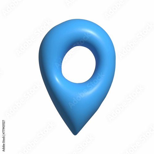 3d map geolocation marker,gps map location point icon realistic vector illustration isolated on white background.