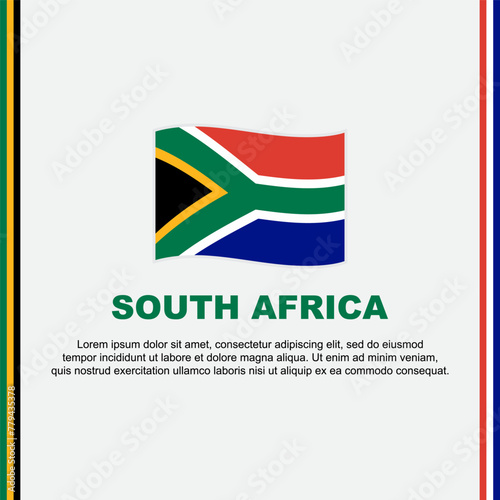 Free Download South Africa Flag Background Design Template. South Africa Independence Day Banner Social Media Post. South Africa Cartoon - GFXLoad