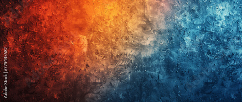 Grunge Grainy Textured Background. Textured grain effect across a blue to red gradient