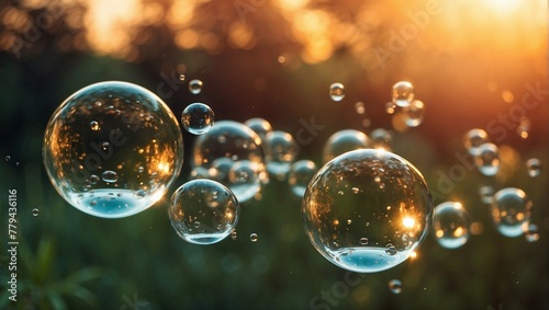 soap bubbles