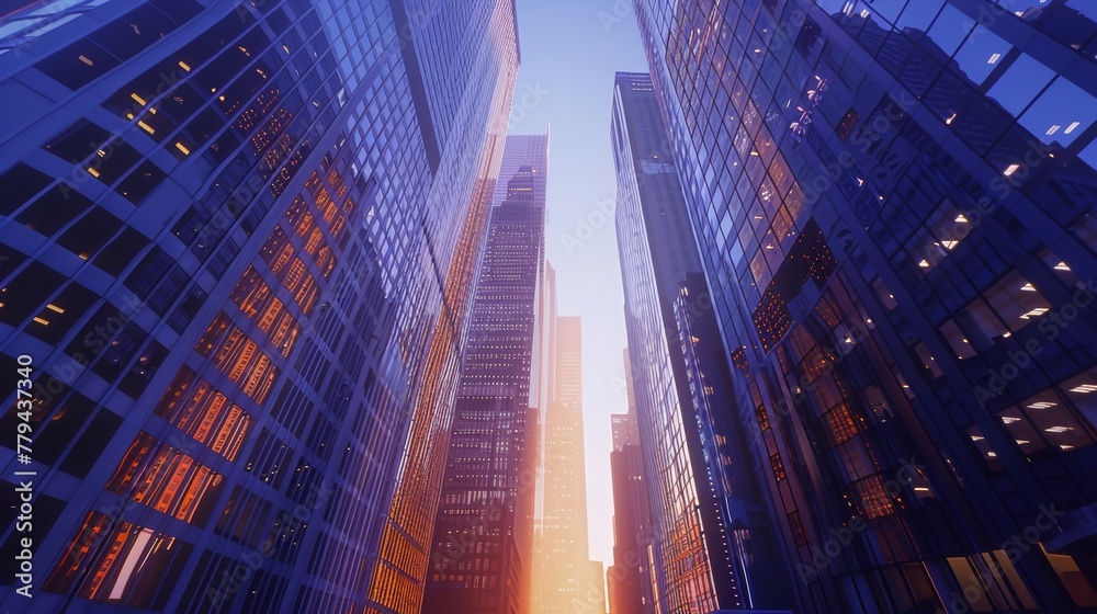 Tracing the path of virtual reality through a city o AI generated illustration Tracing the path of virtual reality through a city o AI generated illustration