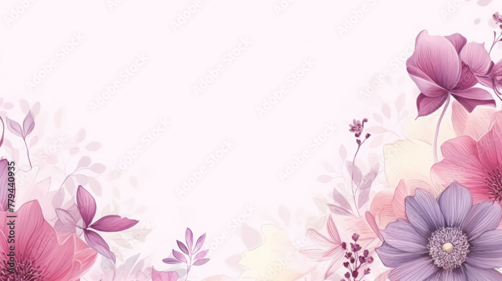 Beautiful flowers on background