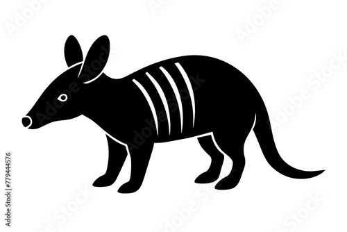 aardvark silhouette vector illustration © CreativeDesigns