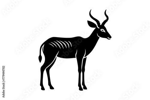 antelope silhouette vector illustration