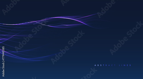 Abstract colored dynamic waves
