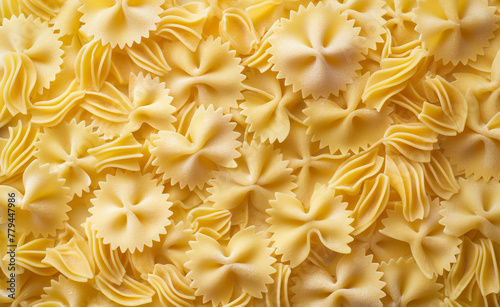 Pasta Palette: A Background of Italian Noodles