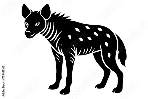 hyena silhouette vector illustration