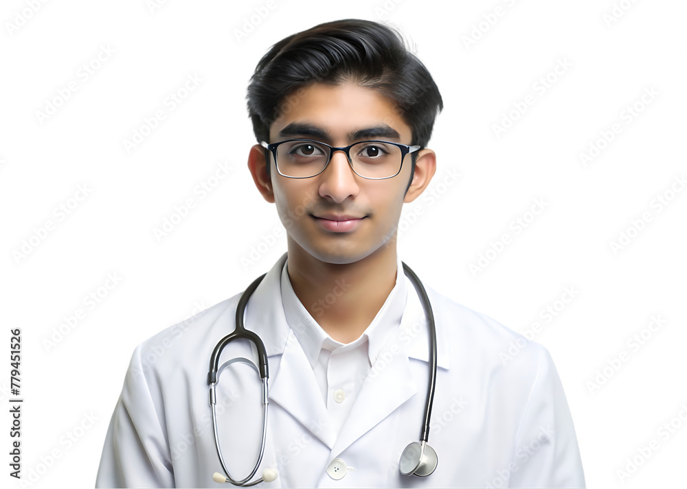 portrait of a thoughtful young male doctor portrait of a thoughtful young male doctor