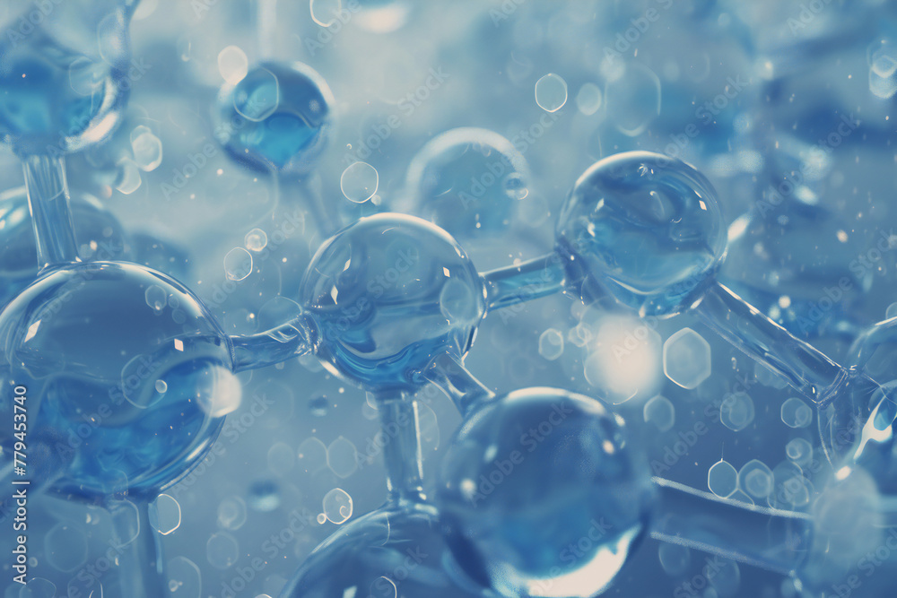 3d render of a dna molecule on blue background 3d render of a dna molecule on blue background