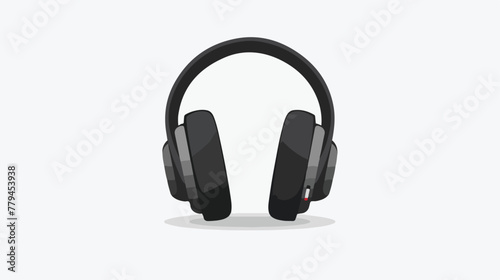 Headphones vector icon 10 eps Lorem ipsum Flat design