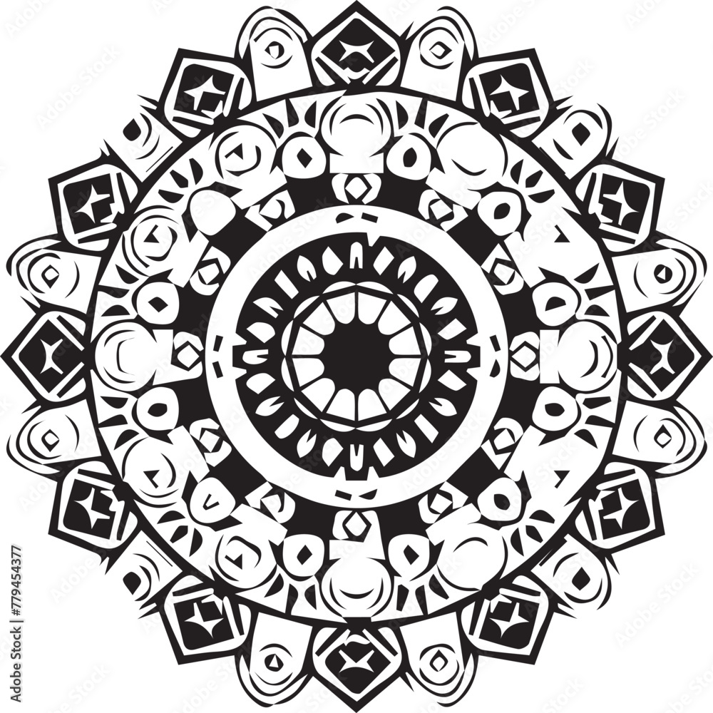 Beautiful mandala art, vector mandala design