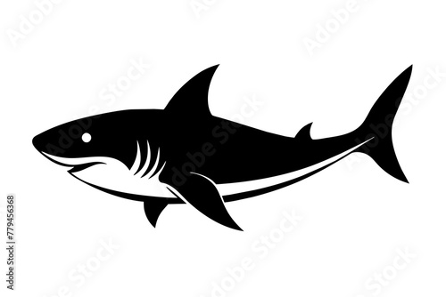 shark silhouette vector illustration