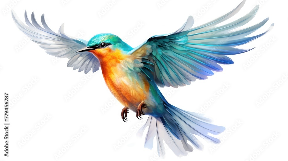 Obraz premium blue winged macaw