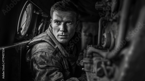 portrait of tank driver