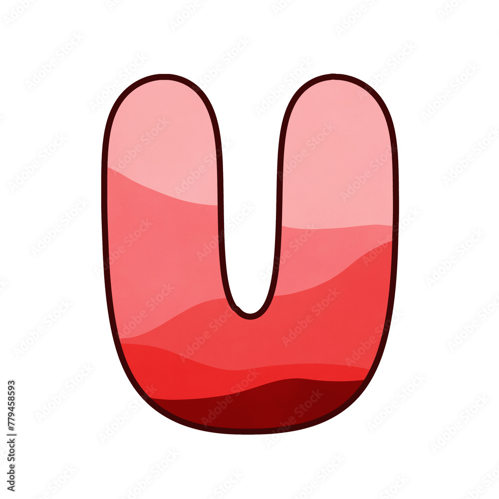 Red letter u Red letter u