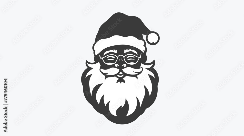 Santa claus icon or logo isolated sign symbol vector isolated